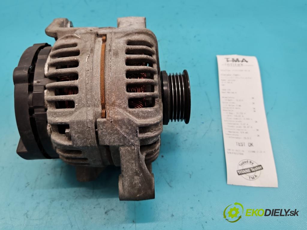 Opel Meriva A 2002-2010 1.8 16V 125 HP manual 92 kW 1796 cm3 5- Alternator 0124425022 (Alternátory)