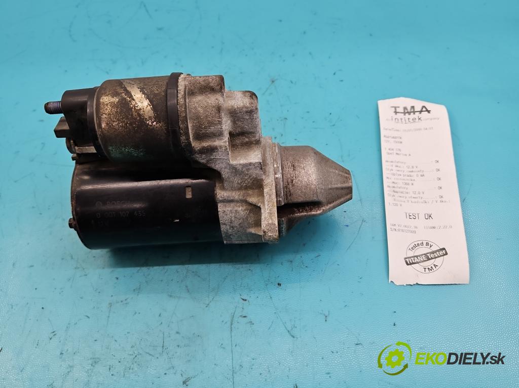 Opel Meriva A 2002-2010 1.8 16V 125 HP manual 92 kW 1796 cm3 5- štartér 0001107435 (Štartéry)