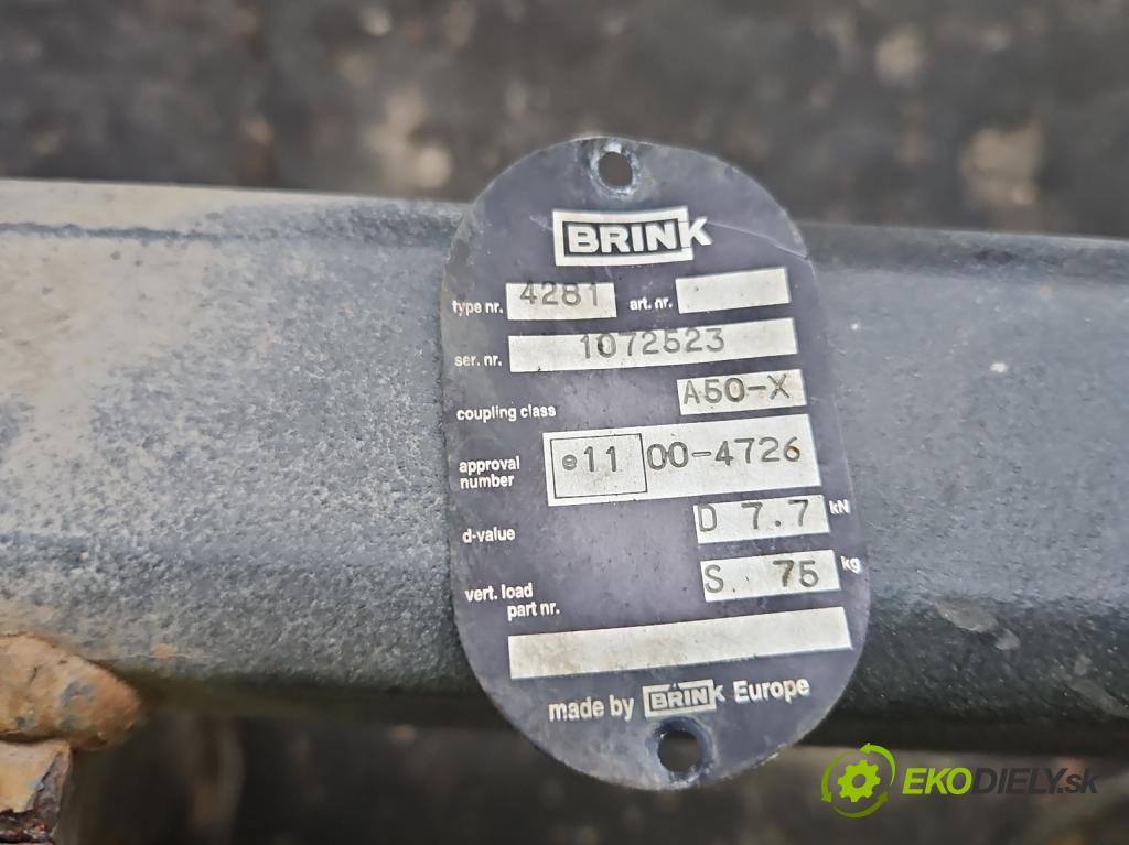 Nissan Primera P12 2001-2007 1.8 16V 116 hp manual 85 kW 1769 cm3 5- oko tažné  (Tažná zařízení)