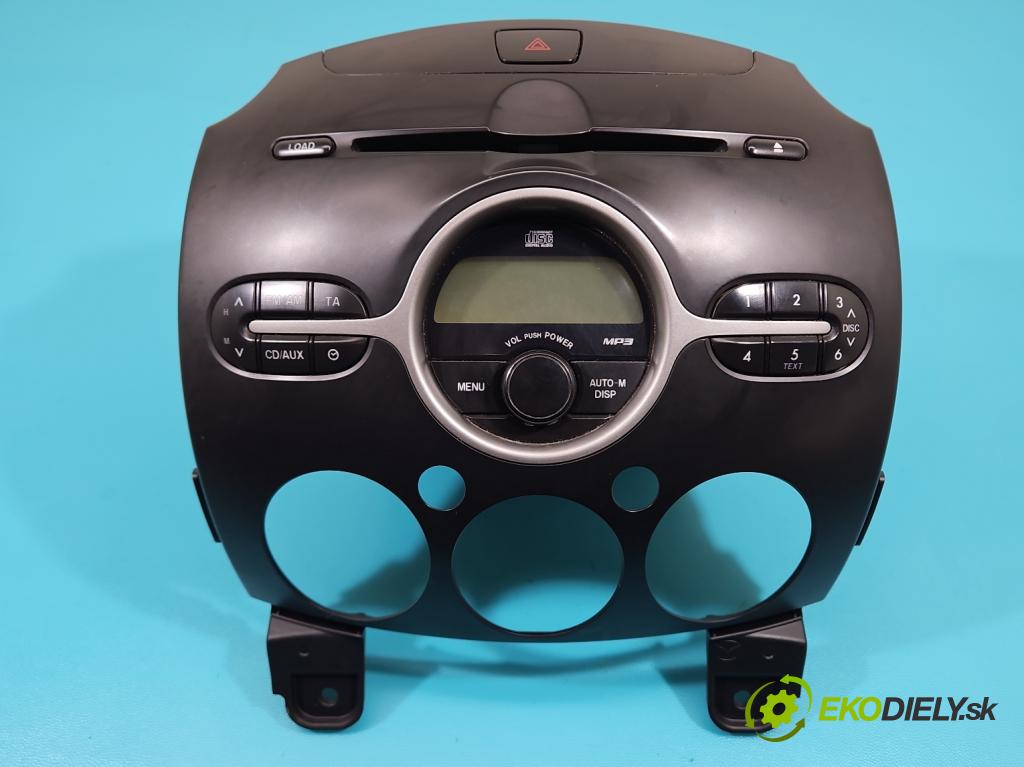 Mazda 2 II 2007-2014 1.4 citd 68 HP manual 50 kW 1399 cm3 5- Radio originál 14797629