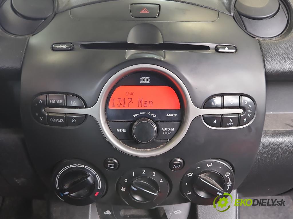 Mazda 2 II 2007-2014 1.4 citd 68 HP manual 50 kW 1399 cm3 5- Radio originál 14797629