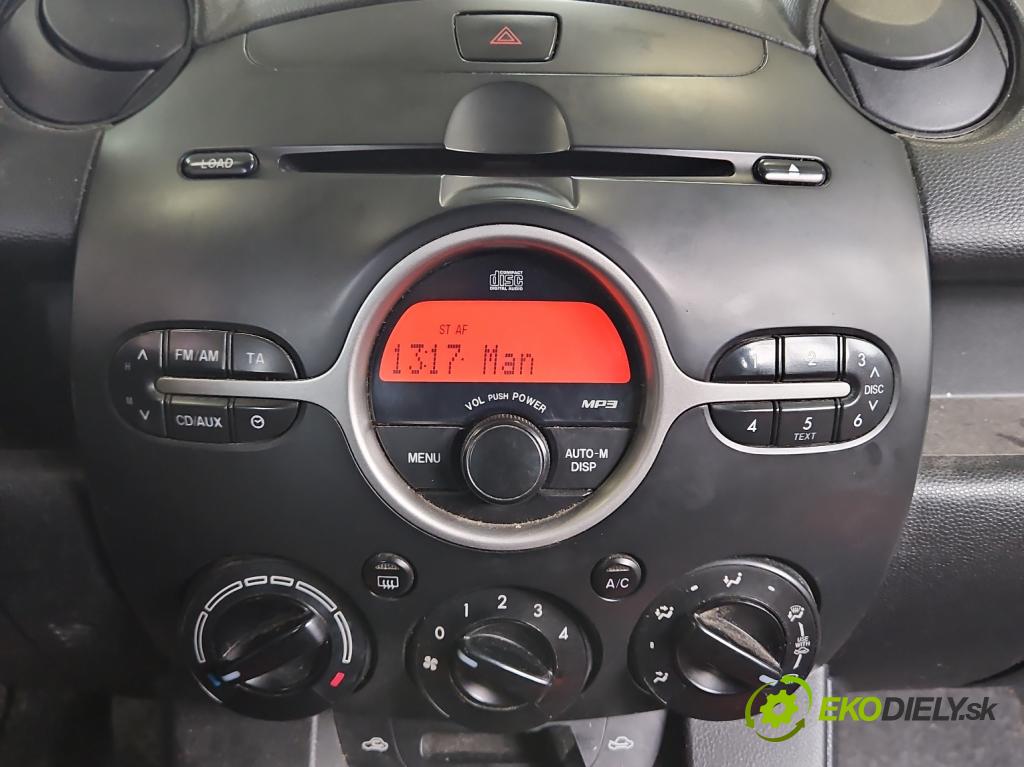Mazda 2 II 2007-2014 1.4 citd 68 HP manual 50 kW 1399 cm3 5- Radio originál 14797629