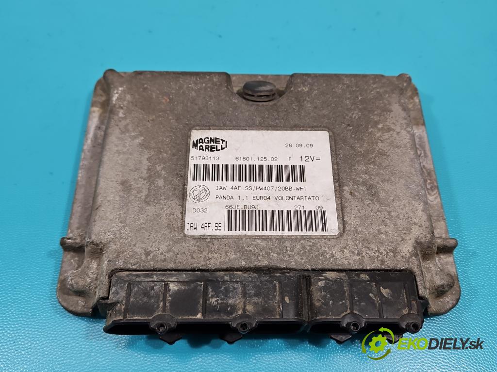 Fiat Panda II 2003-2012 1.1 54 HP manual 40 kW 1108 cm3 5- riadiaca jednotka motora 51793113