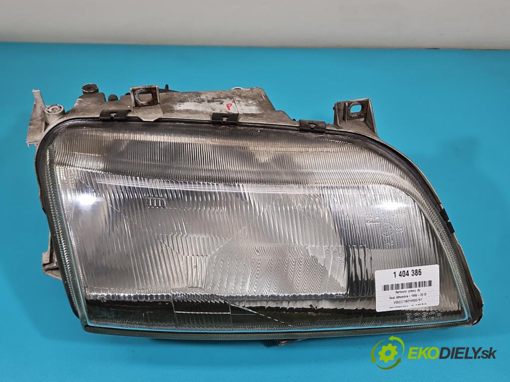 Seat Alhambra I 1996-2010 1.9 tdi 90 HP manual 66 kW 1896 cm3 5- Reflektor: pravý 7M1941016K (Pravé)