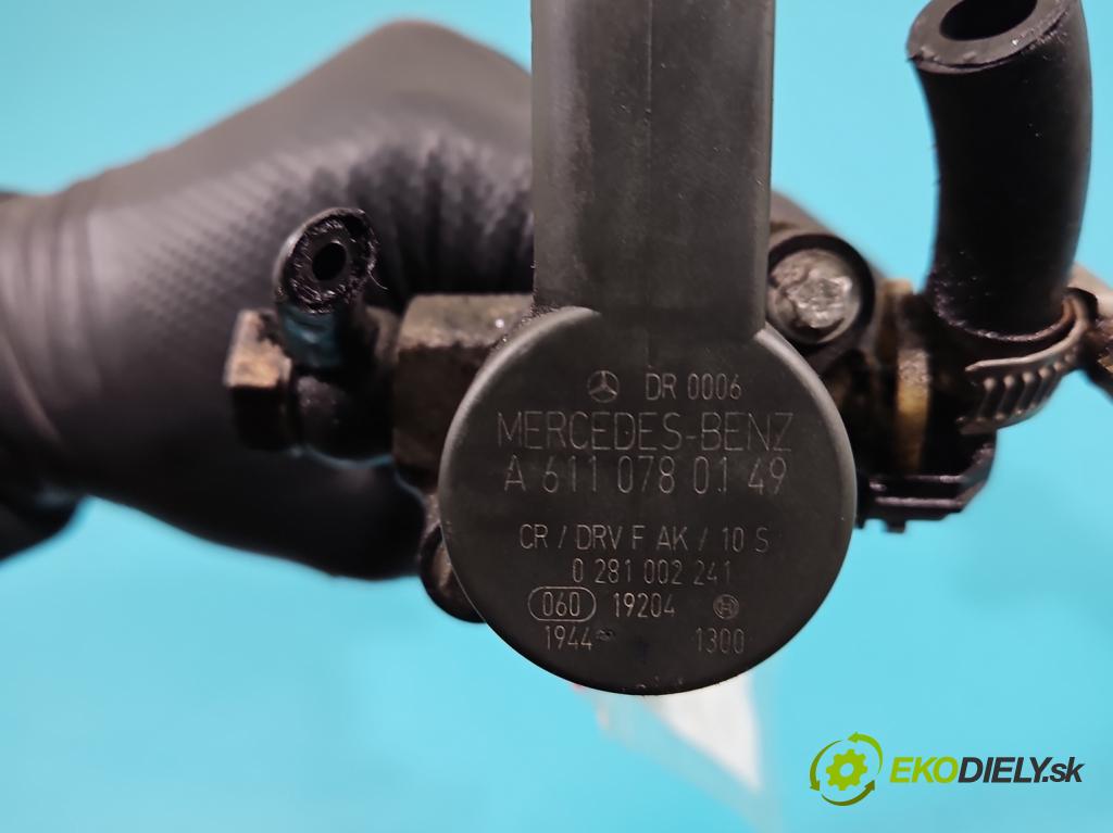 Mercedes A W168 1997-2004 1.7 cdi 95 HP automatic 70 kW 1689 cm3 5- lišta vstrekovacia 0445214005 (Vstrekovacie lišty)