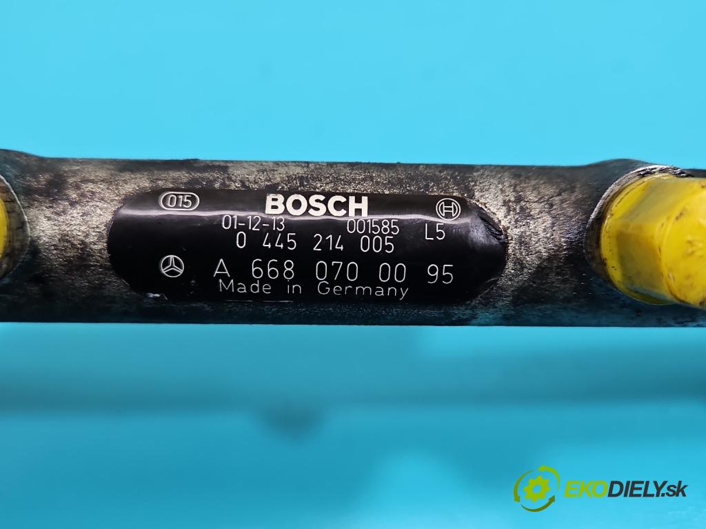 Mercedes A W168 1997-2004 1.7 cdi 95 HP automatic 70 kW 1689 cm3 5- lišta vstrekovacia 0445214005 (Vstrekovacie lišty)