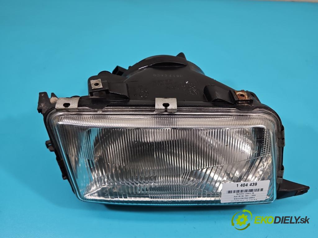 Audi 80 B4 1991-1994 1.9 tdi 90 HP manual 66 kW 1896 cm3 4- Reflektor: pravý  (Pravé)
