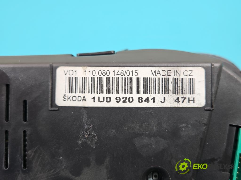Skoda Octavia I 1996-2010 1.9 tdi 131 HP manual 96 kW 1896 cm3 5- prístrojovka/ budíky 1U0920841J (Prístrojové dosky, displeje)