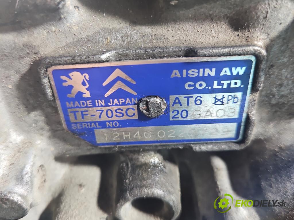 Citroen DS5 2011-2015 1.6 THP 156 HP automatic 115 kW 1598 cm3 5- prevodovka stupeň,rýchlosť automat 20GA03