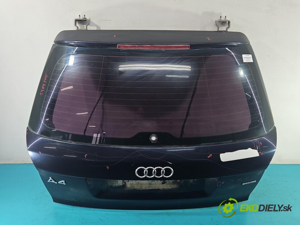 Audi A4 B6 2000-2004 2.5 tdi 179KM manual 132 kW 2496 cm3 5- zadní kufrové dveře  (Zadní kapoty)