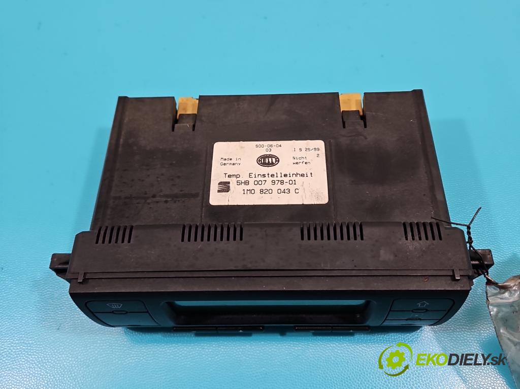 Seat Toledo II 1998-2004 1.9 tdi 110 HP manual 81 kW 1896 cm3 4- panel kúrenia 1M0820043C