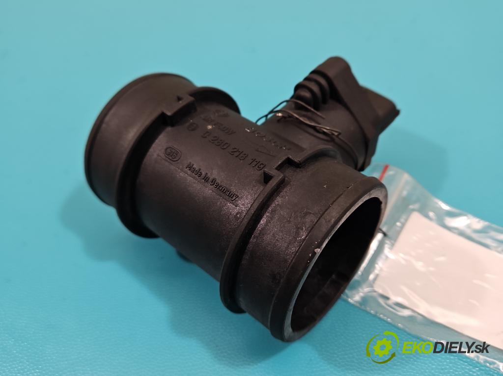 Opel Meriva A 2002-2010 1.4 16V 90 HP manual 66 kW 1364 cm3 5- průtokoměr: 0280218119 (Váhy vzduchu)