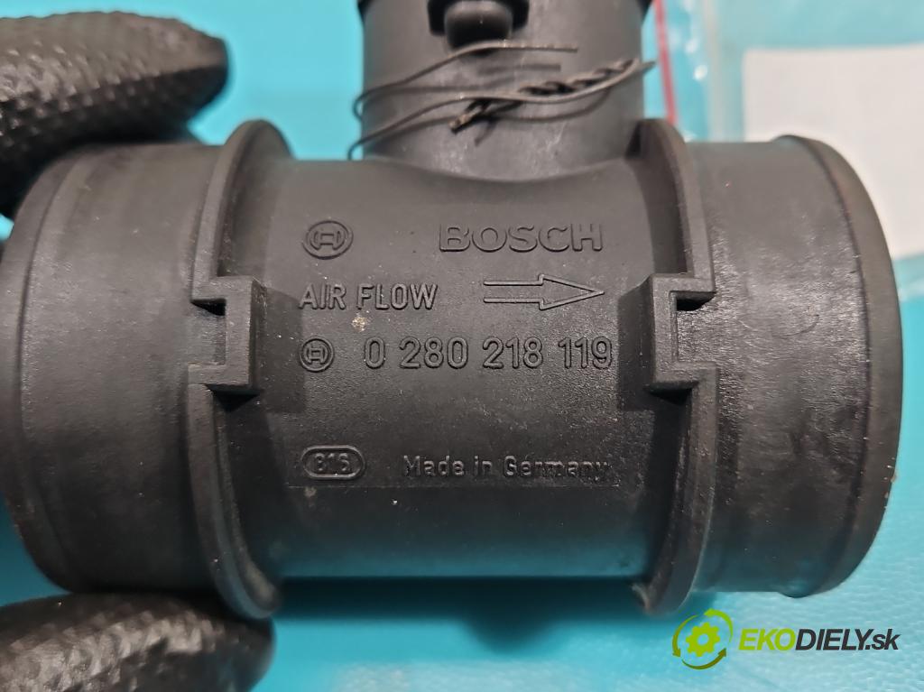 Opel Meriva A 2002-2010 1.4 16V 90 HP manual 66 kW 1364 cm3 5- průtokoměr: 0280218119 (Váhy vzduchu)