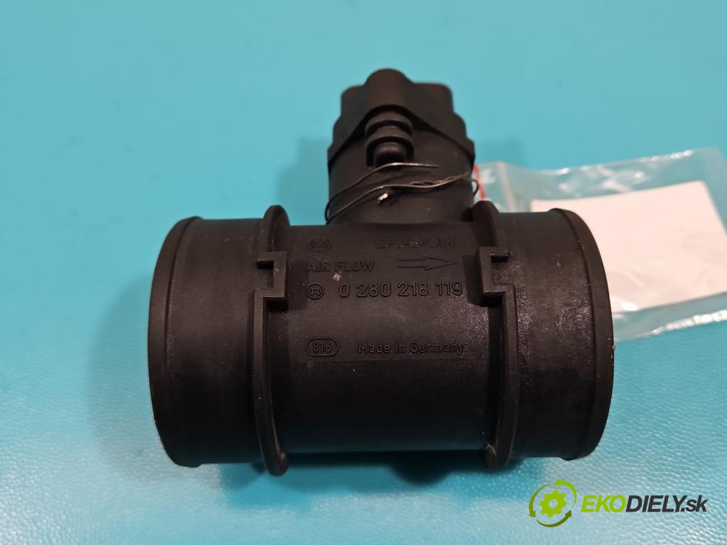 Opel Meriva A 2002-2010 1.4 16V 90 HP manual 66 kW 1364 cm3 5- průtokoměr: 0280218119 (Váhy vzduchu)