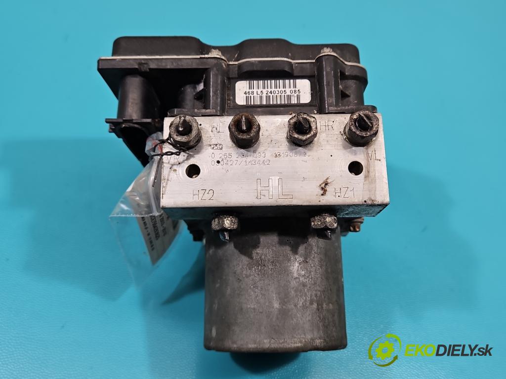 Opel Meriva A 2002-2010 1.4 16V 90 HP manual 66 kW 1364 cm3 5- čerpadlo abs 0265234093 (Pumpy ABS)