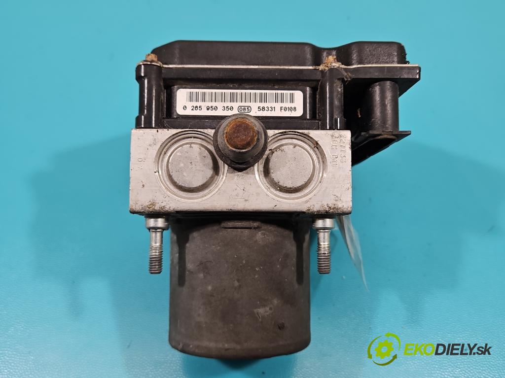 Opel Meriva A 2002-2010 1.4 16V 90 HP manual 66 kW 1364 cm3 5- čerpadlo abs 0265234093 (Pumpy ABS)