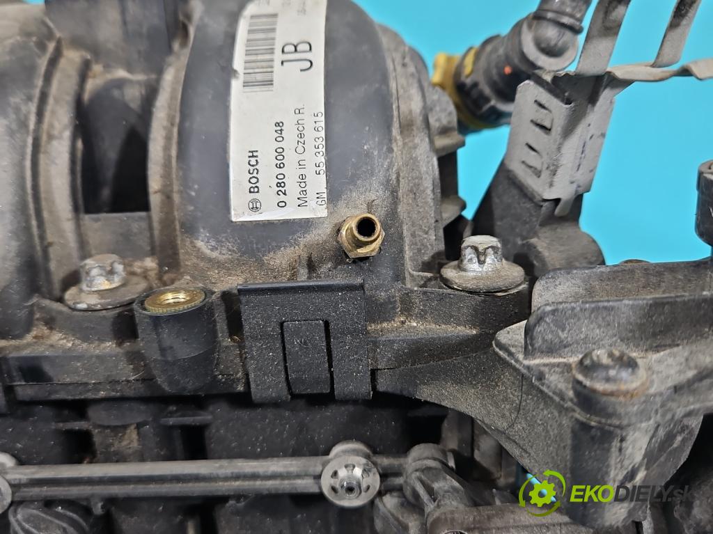 Opel Meriva A 2002-2010 1.4 16V 90 HP manual 66 kW 1364 cm3 5- zvod nasávací 55353615 (Sacie potrubia)