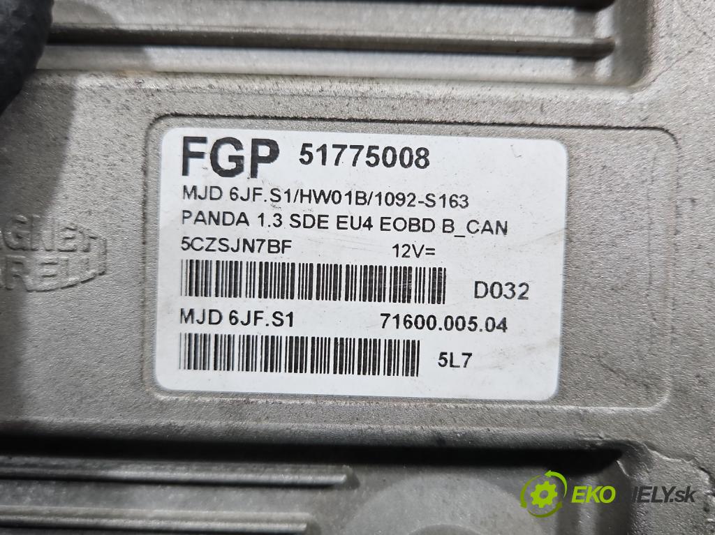 Fiat Panda II 2003-2012 1,3.0 jtd 69KM manual 51 kW 1248 cm3 5- riadiaca jednotka motora 51775008