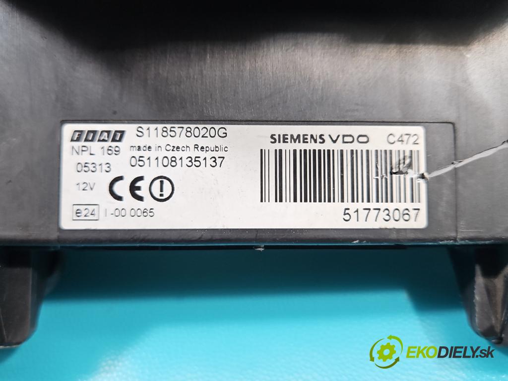 Fiat Panda II 2003-2012 1,3.0 jtd 69KM manual 51 kW 1248 cm3 5- riadiaca jednotka motora 51775008