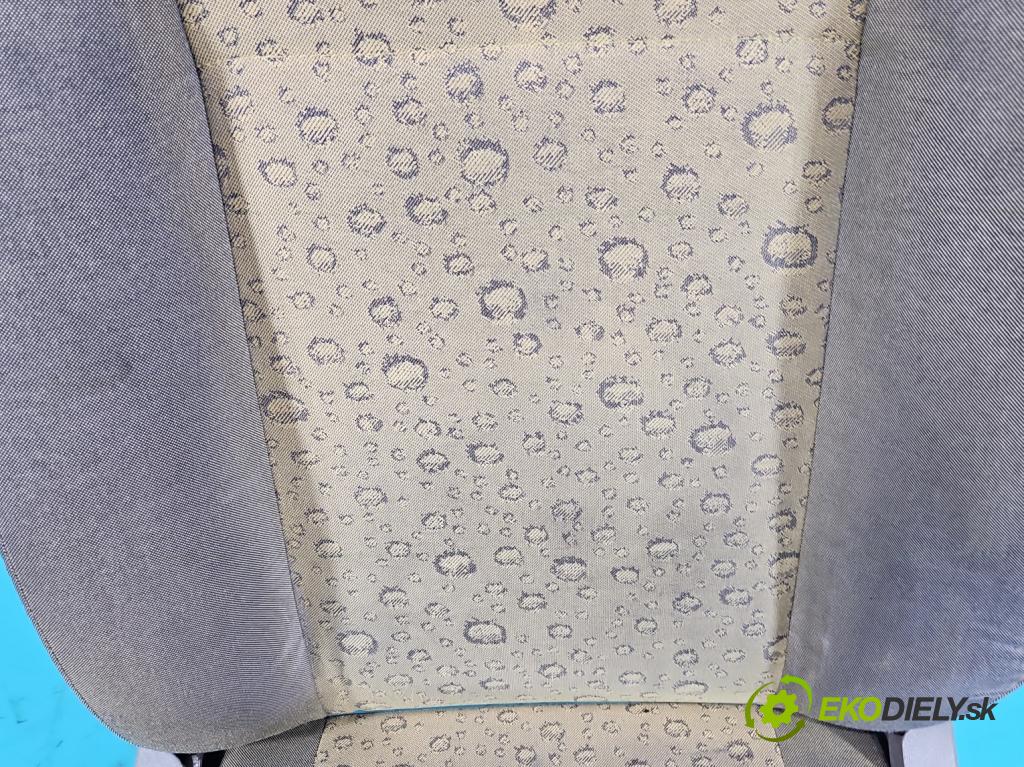 Fiat Panda II 2003-2012 1,3.0 jtd 69KM manual 51 kW 1248 cm3 5- Sedačka pravý (Sedačky, sedadlá)