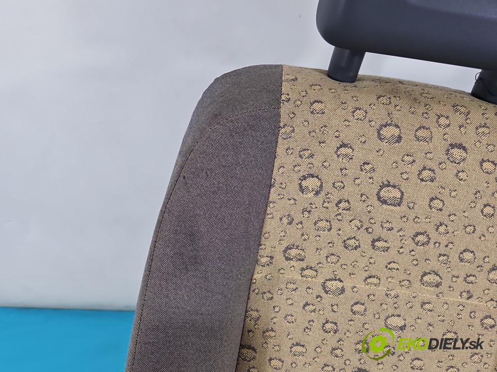 Fiat Panda II 2003-2012 1,3.0 jtd 69KM manual 51 kW 1248 cm3 5- Sedačka ľavý (Sedačky, sedadlá)