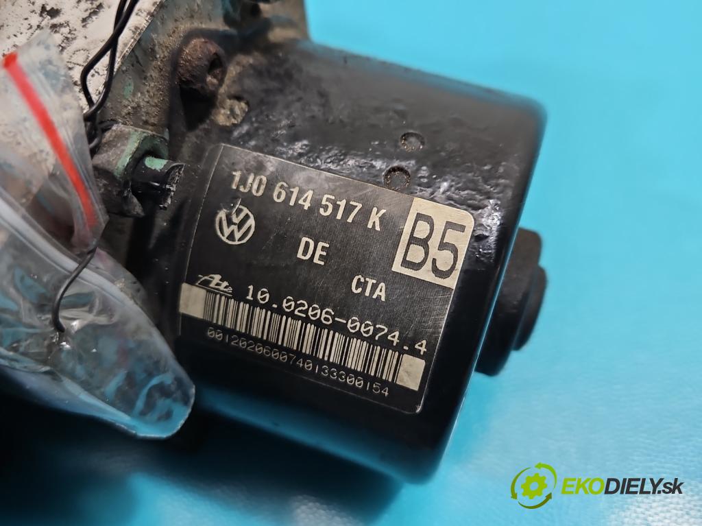 Skoda Octavia I 1996-2010 1.9 tdi 131 HP manual 96 kW 1896 cm3 5- čerpadlo abs 1J0614517K (Pumpy ABS)