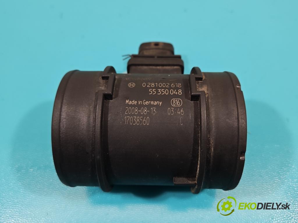 Opel Corsa D 2006-2014 1,3.0 cdti 90 HP manual 66 kW 1248 cm3 5- průtokoměr: 0281002618 (Váhy vzduchu)