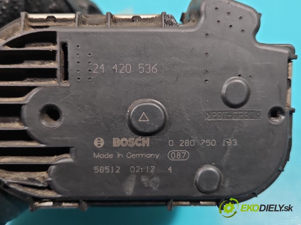 Opel Meriva A 2002-2010 1.4 16V 90 HP manual 66 kW 1364 cm3 5- klapka 24420536 (Škrtiace klapky)