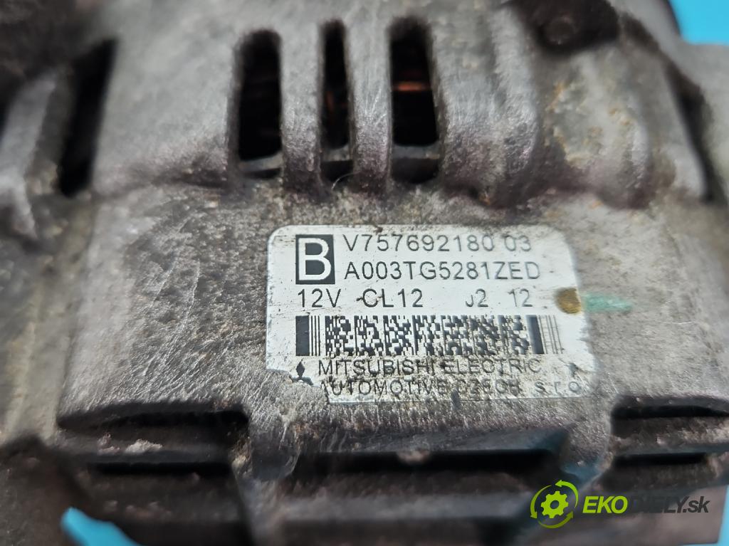 Citroen DS5 2011-2015 1.6 THP 156 HP automatic 115 kW 1598 cm3 5- Alternator A003TG5281ZED (Alternátory)