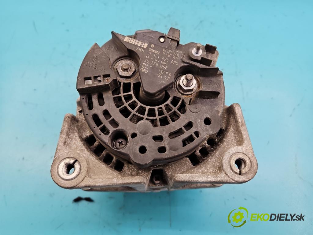 Opel Zafira B 2005-2014 1.8 16V 140 HP manual 103 kW 1796 cm3 5- Alternator 0124425020 (Alternátory)