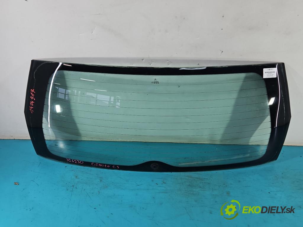 Citroen C3 I 2002-2009 1.4 hdi 68 hp manual 50 kW 1398 cm3 5- sklo zadní  (Okna zadní)