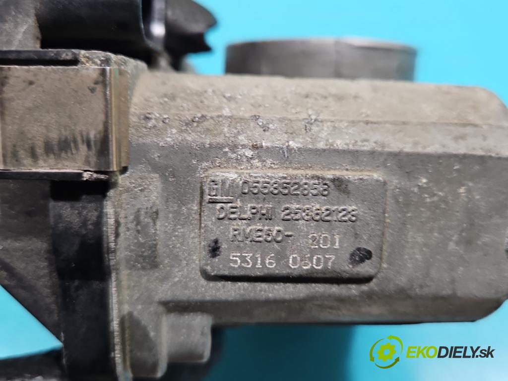 Opel Astra III 2004-2014 1.6 16V 105 hp manual 77 kW 1598 cm3 5- škrticí klapka 055352858 (Škrticí klapka)