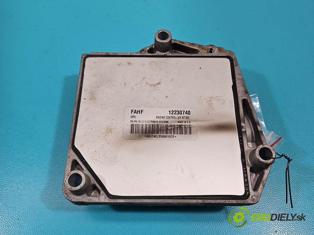 Opel Astra III 2004-2014 1.6 16V 105 hp manual 77 kW 1598 cm3 5- řídící jednotka motoru 12230740
