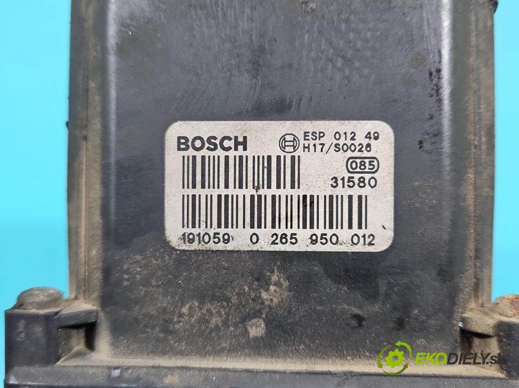 Audi A4 B6 2000-2004 2.5 tdi 179KM manual 132 kW 2496 cm3 5- čerpadlo abs 0265950012 (Pumpy ABS)