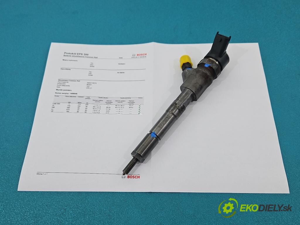 Toyota Yaris I 1999-2005 1.4 D4D 75 HP manual 55 kW 1364 cm3 3- vstrek 0445110215 (Vstrekovač paliva)