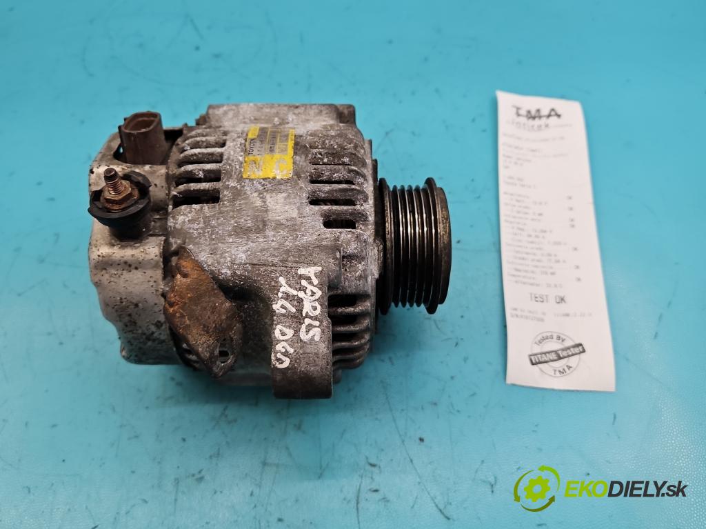 Toyota Yaris I 1999-2005 1.4 D4D 75 HP manual 55 kW 1364 cm3 3- Alternator  (Alternátory)