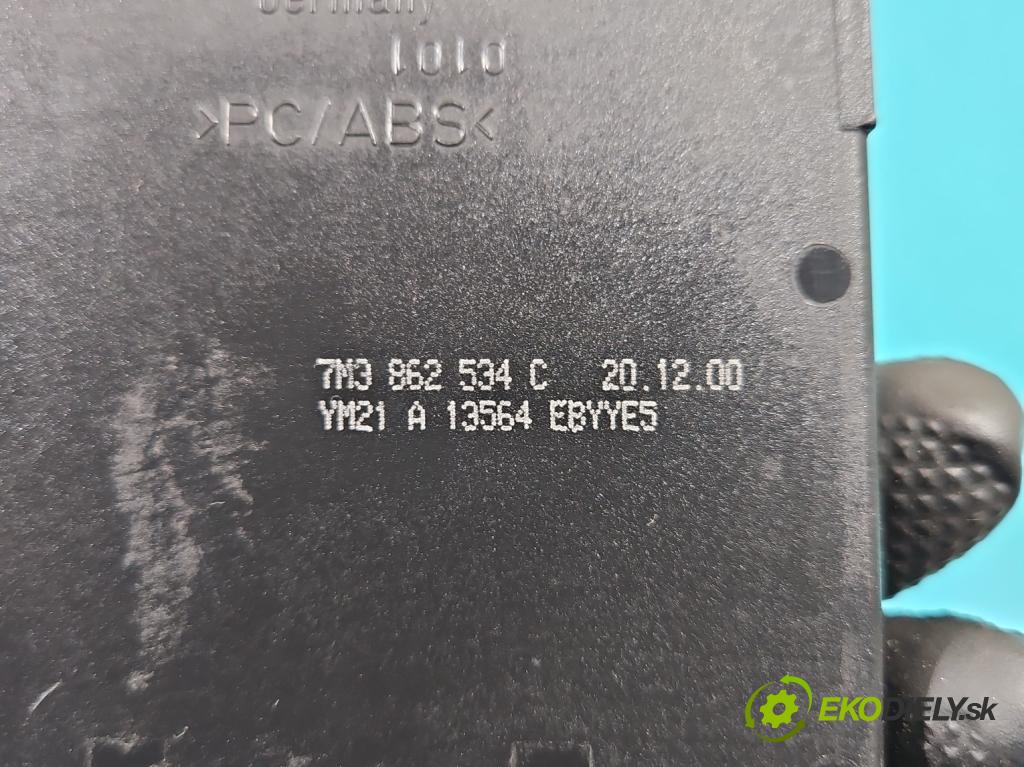 Seat Alhambra I 1996-2010 1.9 tdi 116 HP manual 85 kW 1896 cm3 5- Rukojeť: na nápoje: 7M3862534C (Úchyty, držiaky na nápoje)