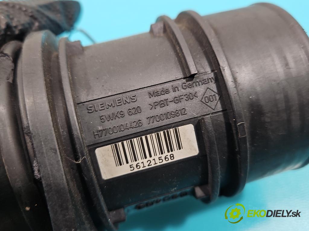 Renault Scenic II 2003-2009 1.9 dci 120 HP manual 88 kW 1870 cm3 5- průtokoměr: 5WK9620 (Váhy vzduchu)