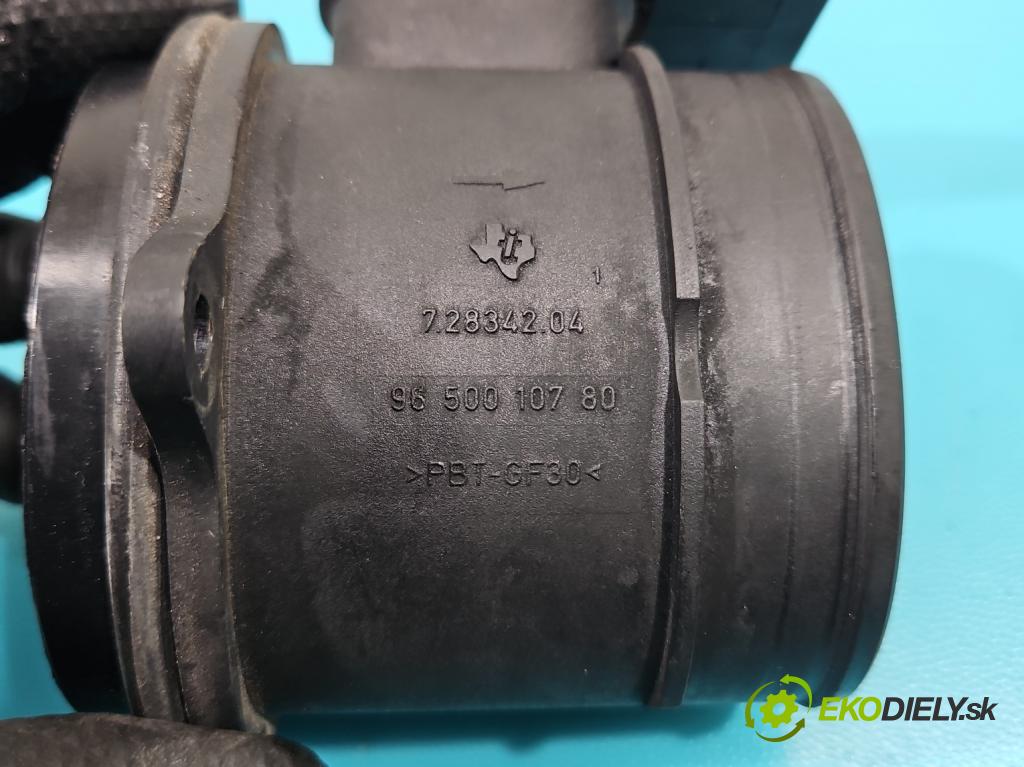 Citroen C4 I 2004-2011 1.6 hdi 109 HP manual 80 kW 1560 cm3 5- průtokoměr: 9650010780 (Váhy vzduchu)