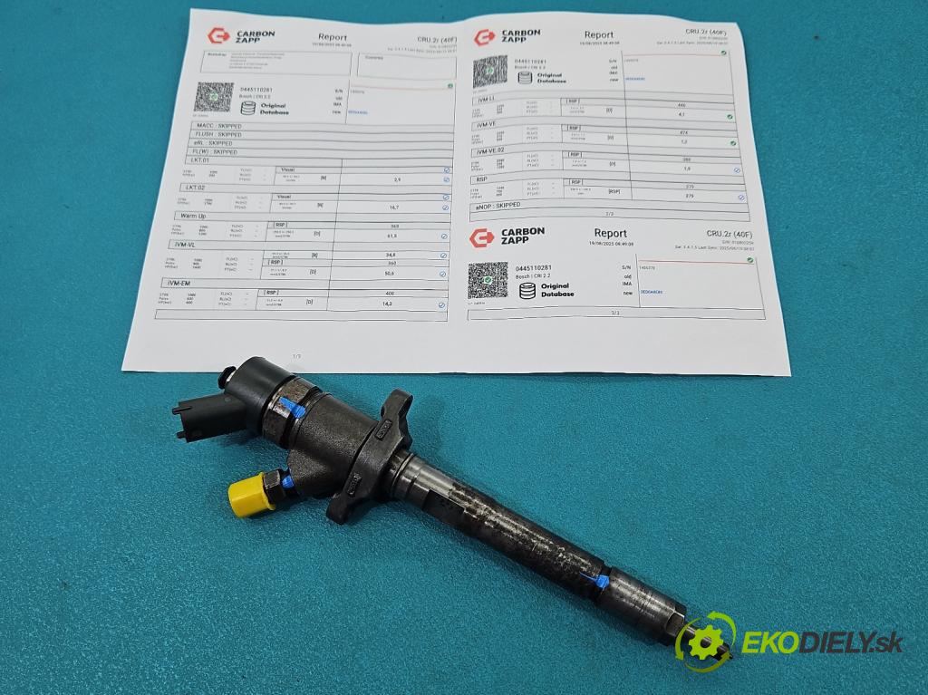 Citroen C4 I 2004-2011 1.6 hdi 109 HP manual 80 kW 1560 cm3 5- vstrek 0445110281 (Vstrekovač paliva)