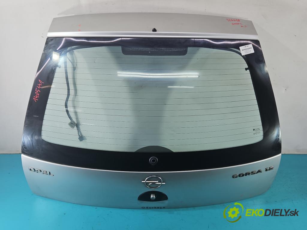 Opel Corsa C 2000-2006 1.2 16V 75 hp manual 55 kW 1199 cm3 5- zadní kufrové dveře  (Zadní kapoty)