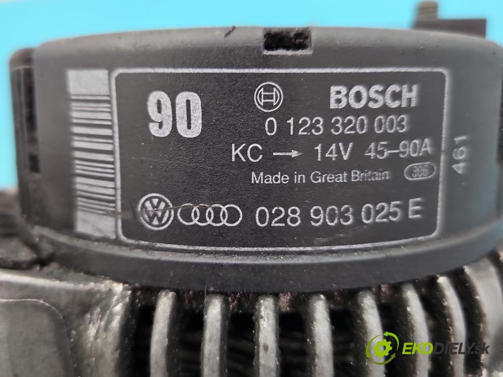 Audi 80 B4 1991-1994 1.9 tdi 90 HP manual 66 kW 1896 cm3 4- Alternator 028903025E (Alternátory)