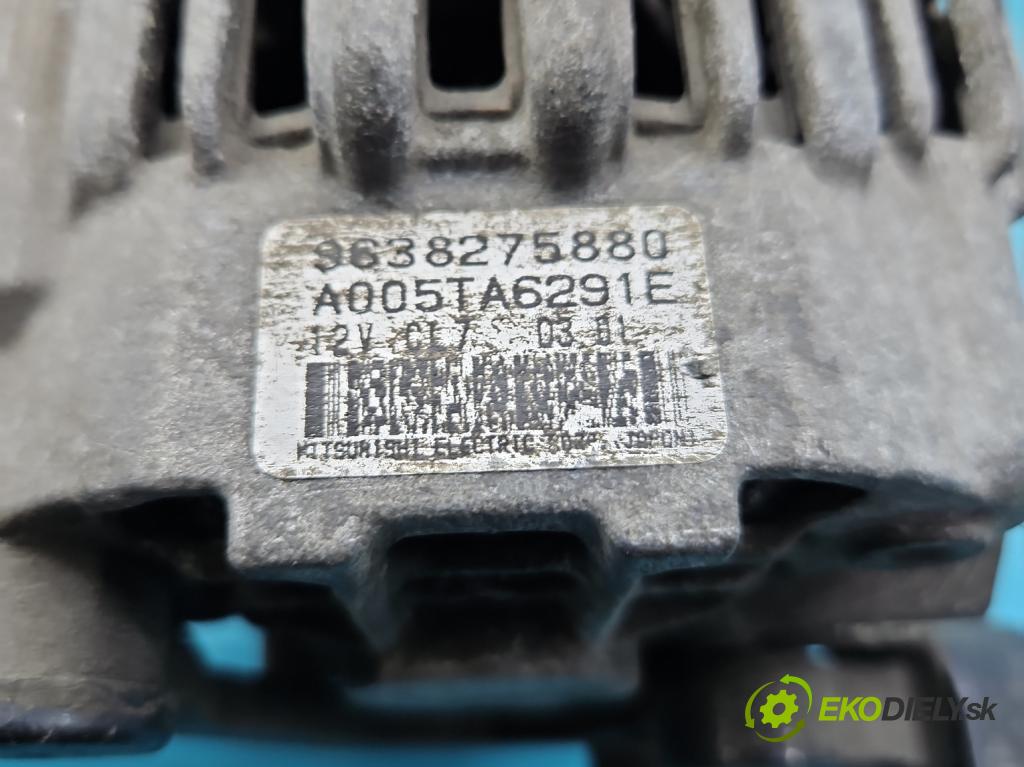 Citroen C2 1.4 8V 73 HP manual 54 kW 1360 cm3 3- Alternator 9638275880 (Alternátory)