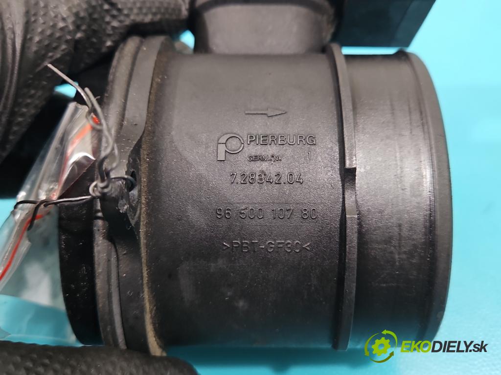 Peugeot 307 1.6 hdi 109 HP manual 80 kW 1560 cm3 5- průtokoměr: 9650010780 (Váhy vzduchu)