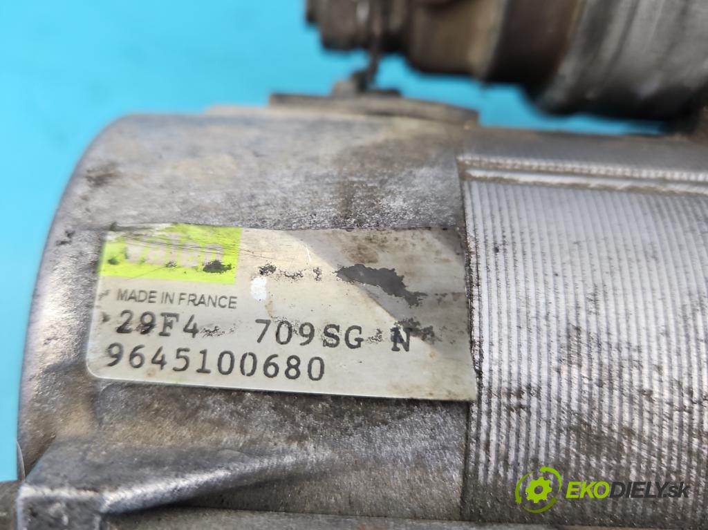 Peugeot 307 1.6 hdi 109 HP manual 80 kW 1560 cm3 5- štartér 9645100680 (Štartéry)
