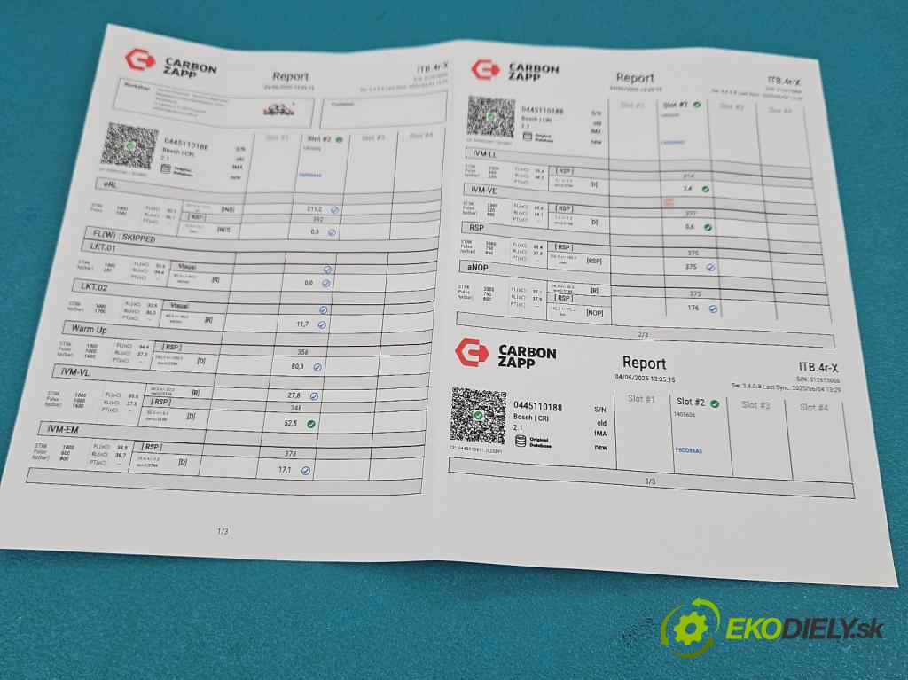 Peugeot 307 1.6 hdi 109 HP manual 80 kW 1560 cm3 5- vstrek 0445110188 (Vstrekovač paliva)