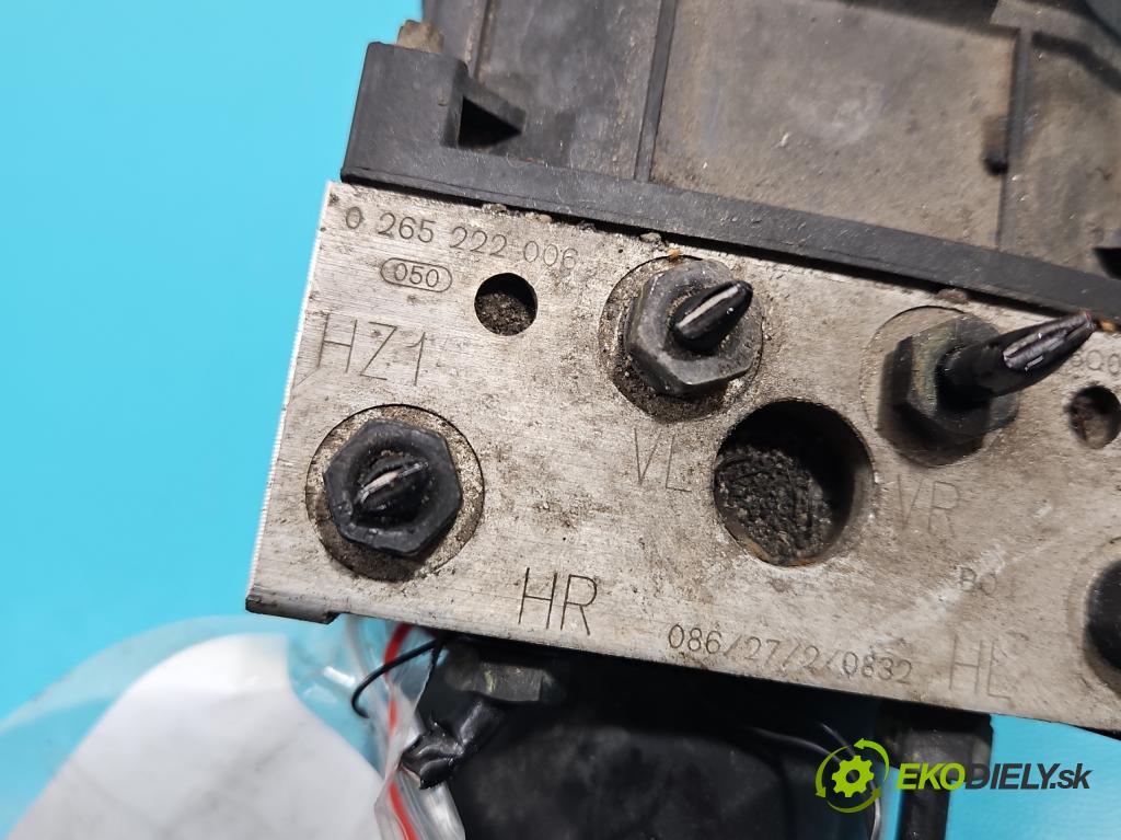 Skoda Fabia I 1999-2007 1.4 mpi 60 HP manual 44 kW 1397 cm3 5- čerpadlo abs 0265222006 (Pumpy ABS)