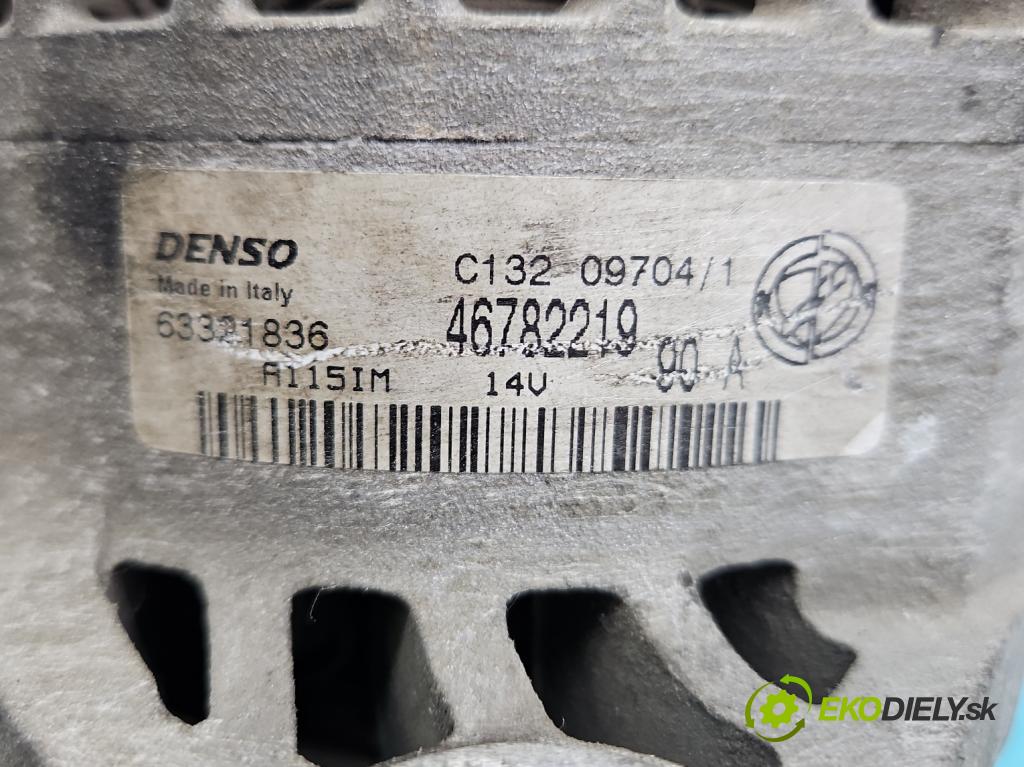 Fiat Stilo 1,8.0 16V (192A4000) 133 HP manual 98 kW 1747 cm3 5- Alternator 46782219 (Alternátory)