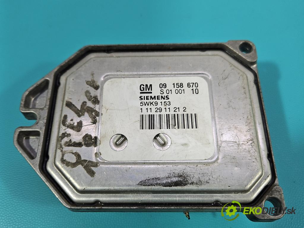 Opel Zafira A 1999-2005 1.8 16V 125 HP manual 92 kW 1796 cm3 5- riadiaca jednotka motora 09158670