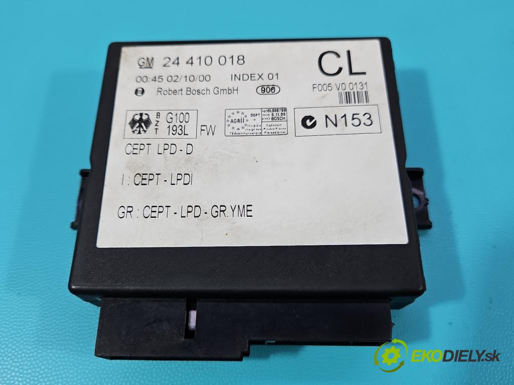 Opel Zafira A 1999-2005 1.8 16V 125 HP manual 92 kW 1796 cm3 5- riadiaca jednotka motora 09158670